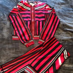 Jealous tomato tracksuit in geometric design